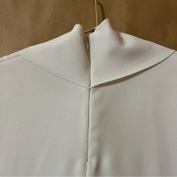 IRO Astrid High Neck Handkerchief Neck Boxy Blouse Oversized Popover Top Size 6 - Picture 12 of 13